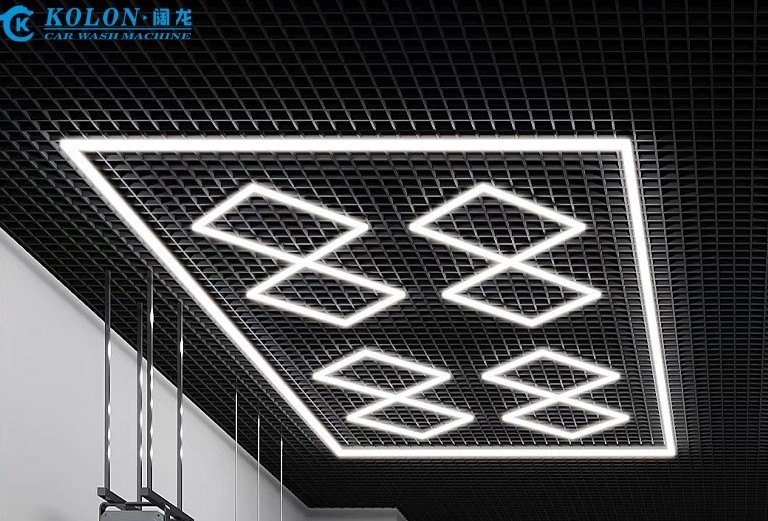 فروشنده داغ 6500K چراغ شش گوشه ای گاراژ LED چراغ سقف چراغ شبکه LED چراغ گاراژ اتومبیل LED